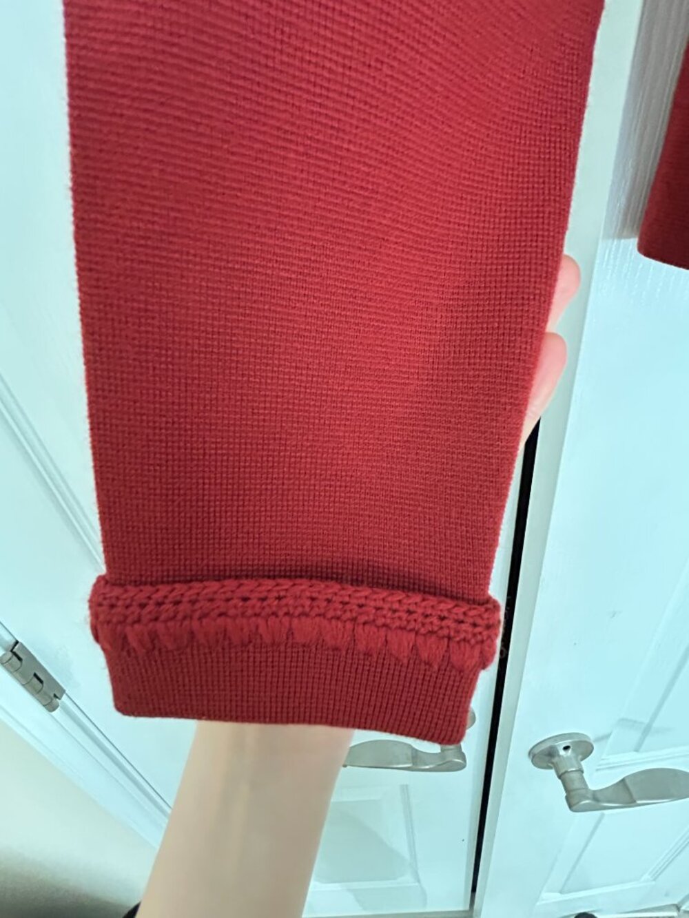 Sezane Betty Cardigan - Terracotta Crochet - XS - Picture 10 of 16